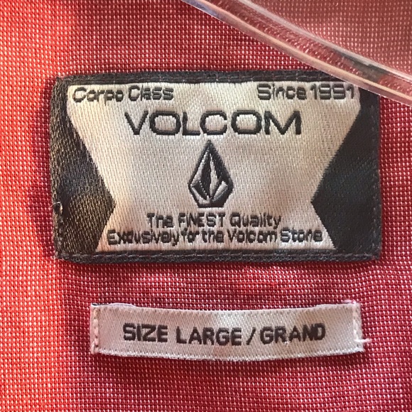 Volcom Casual Bottom Down Dress shirt Men’s size L - Picture 9 of 11